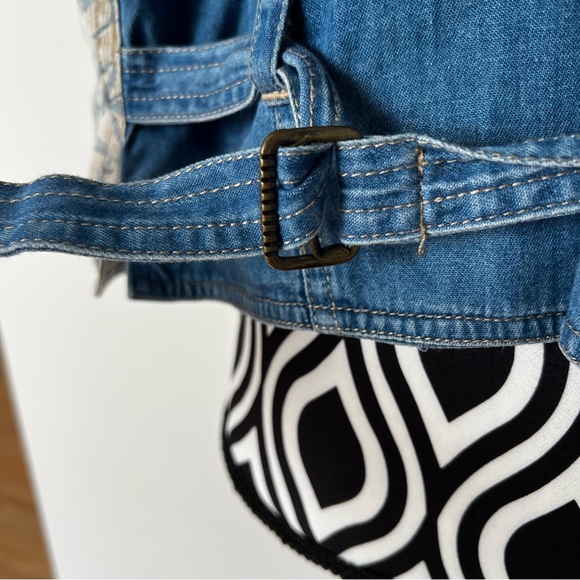 Vintage 90s  Liz Wear Floral Adjustable Vest - Picture 6 of 13